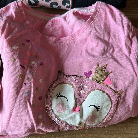 Kids Graphic Long Sleeve T-Shirts - Cute Animal Bundle Size 6 - 7 - Picture 4 of 5